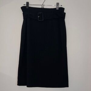 NWT Premise Belted Black Pencil Skirt Size 6